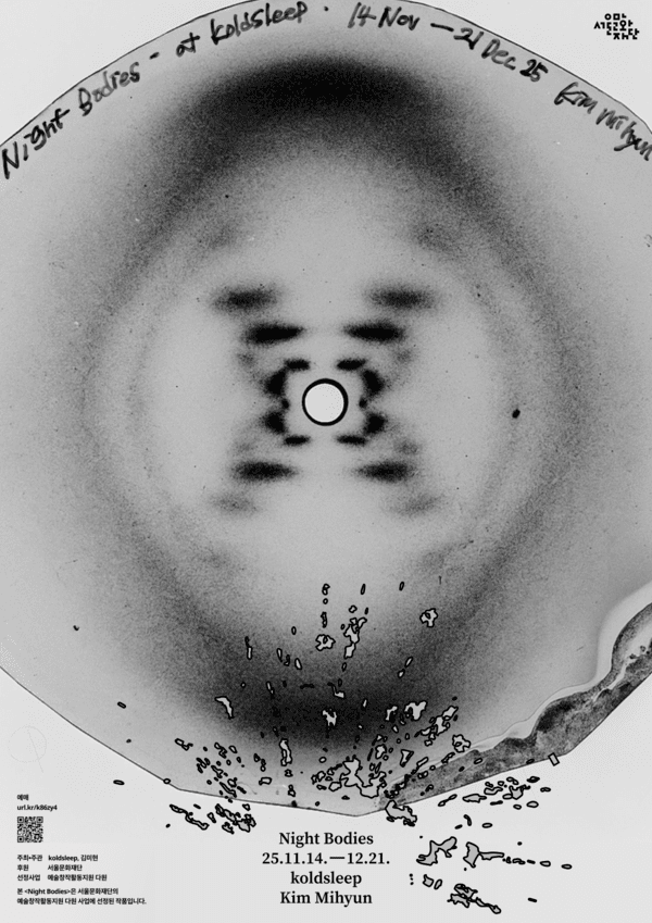 김미현 개인전 ‘Night Bodies’ 포스터