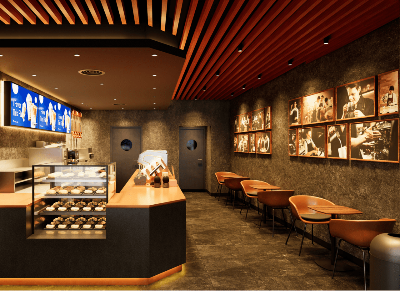 루이싱커피 뉴욕 브로드웨이 매장의 모습. 사진=루이싱커피