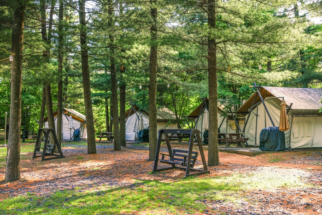 켄싱턴호텔 평창 글램핑 빌리지의 모습. 사진=켄싱턴호텔 평창