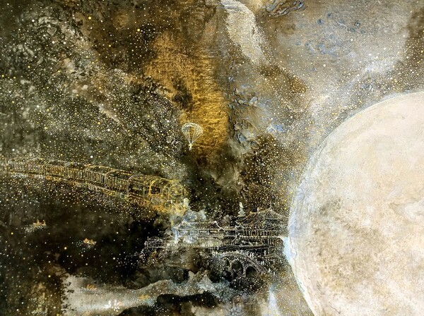 Make a wish 117 x 91 cm  Acrylic on canvas 2025