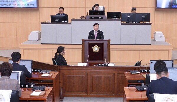 정기명 시장, 2026년 8대 시정 운영 방향 발표... 'AX실증산단', 'COP33 유치' 등 미래 신산업 육성 방점 사진제공=여수시