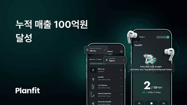 플랜핏, 누적 매출 100억 원 돌파... AI 운동 코칭 서비스 성장 이어가 - 뉴스 썸네일 이미지