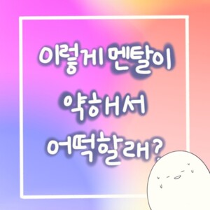 멘탈 약한 사람도 살아가는 법