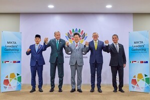 ‘국제협력 강화로 다자주의 재확인’…이재명·에르도안·알바니지 믹타 정상 회동